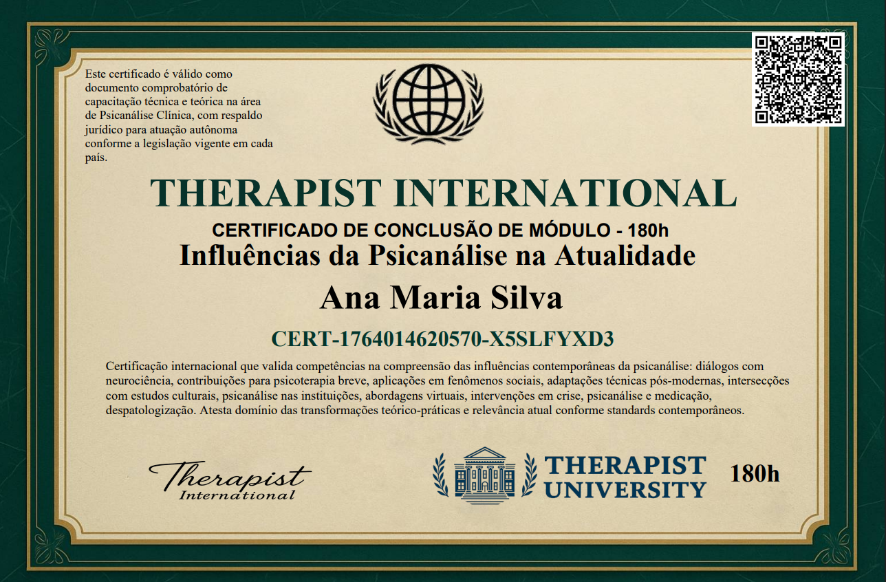 Curso de Formação Psicanálise Clínica Completo/ Online / EAD / R$97