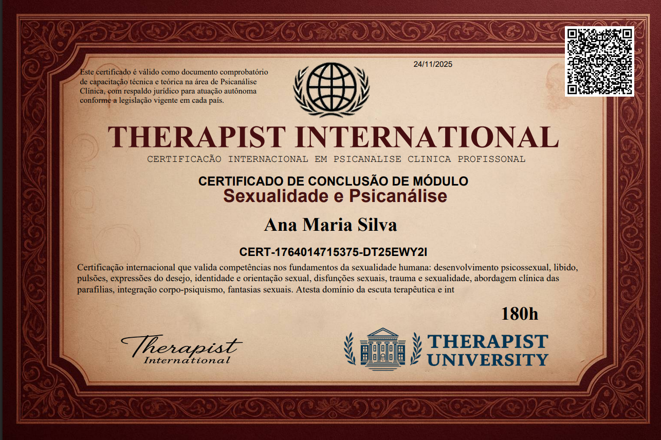 Curso de Formação Psicanálise Clínica Completo/ Online / EAD / R$97