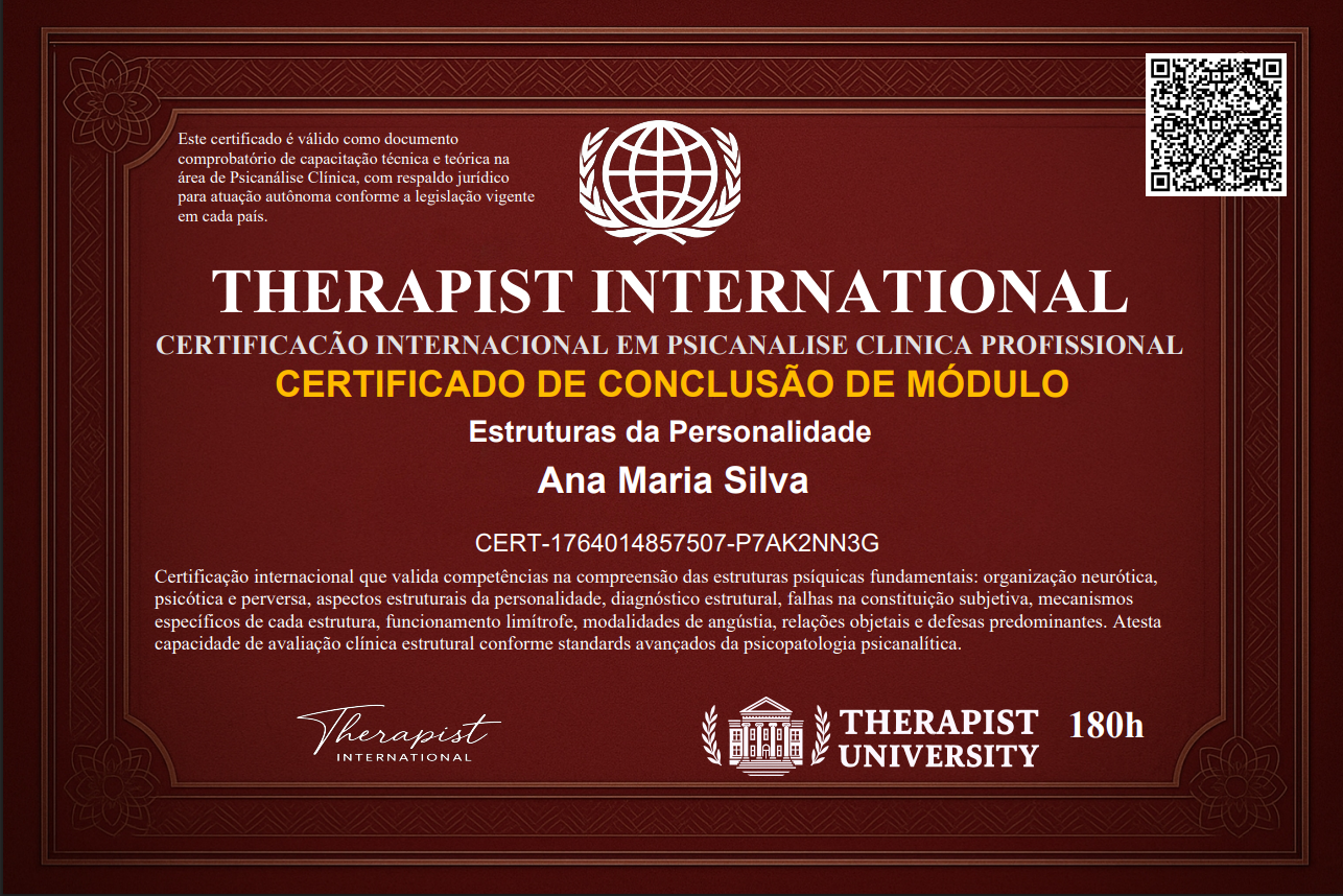 Curso de Formação Psicanálise Clínica Completo/ Online / EAD / R$97